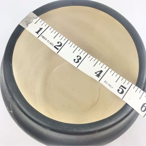 Native American Handcrafted Artist Signed Etched Painted Night Nature Pot 2018 - Picture 12 of 16